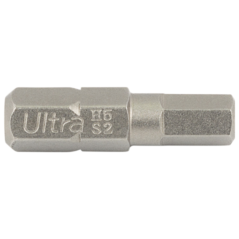 Набір біт Ultra HEX 5×25мм ¼" 10шт S2 (блістер) 4015002