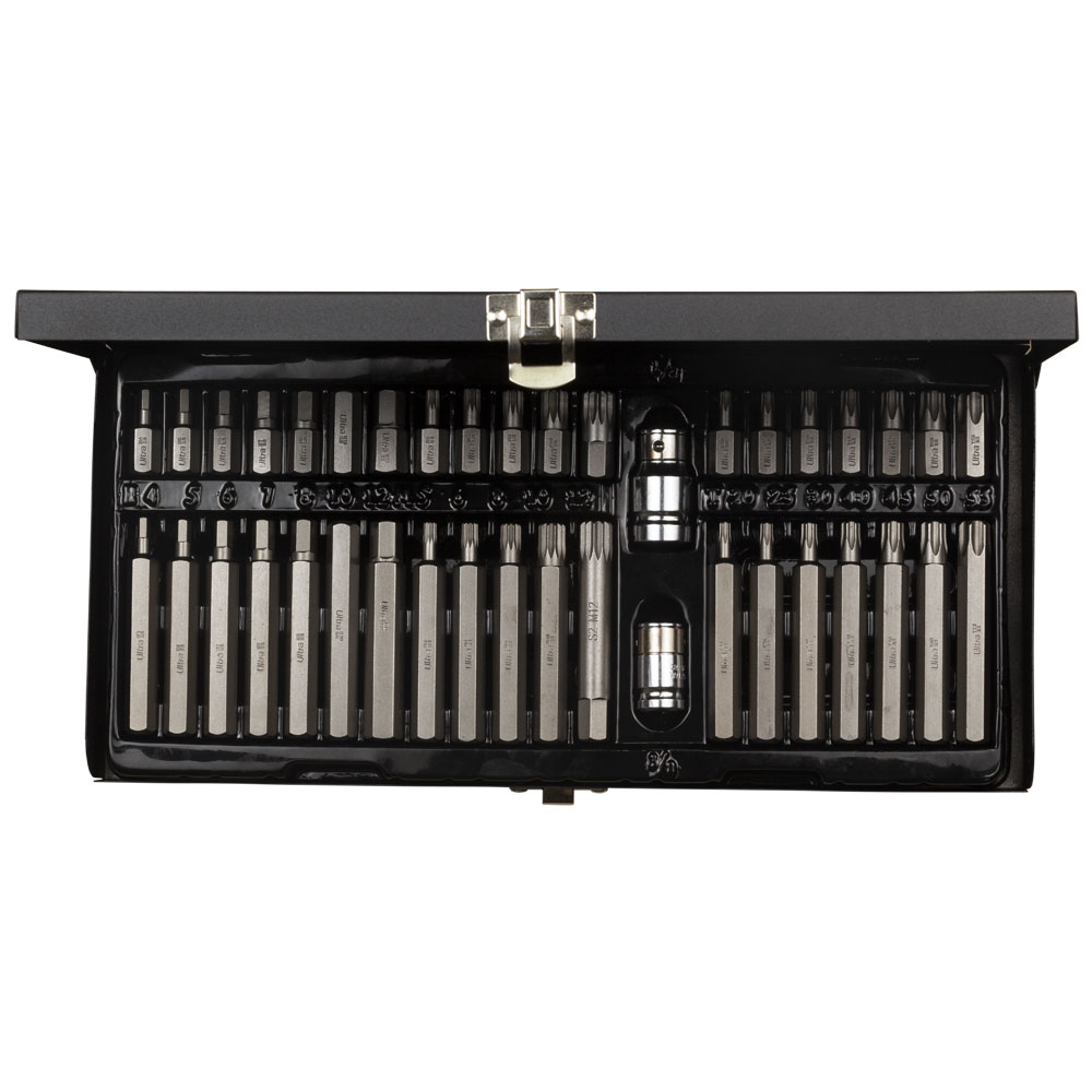 Набір біт Ultra HEX TORX Spline 10мм 40шт S2 (метал кейс) 4017092