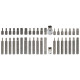 Набір біт Ultra HEX TORX Spline 10мм 40шт S2 (метал кейс) 4017092