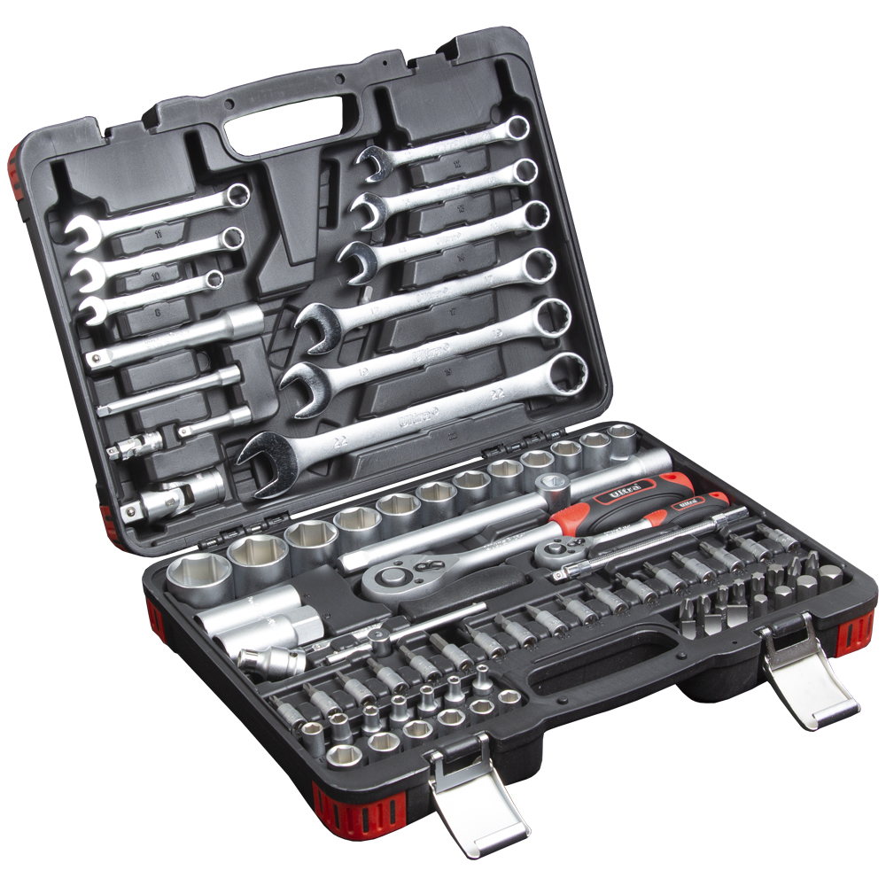 Набор торцевых насадок и бит Ultra 1/4", 1/2" 82 шт CrV (6001142)