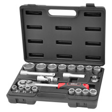 Набор торцевых насадок Ultra 1/2" 21 шт CrV Taiwan (6003062)