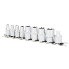 Набор насадок Ultra Torx (4 шт. 1/4" 4 шт. 3/8") с переходником CrV (TR6086012)