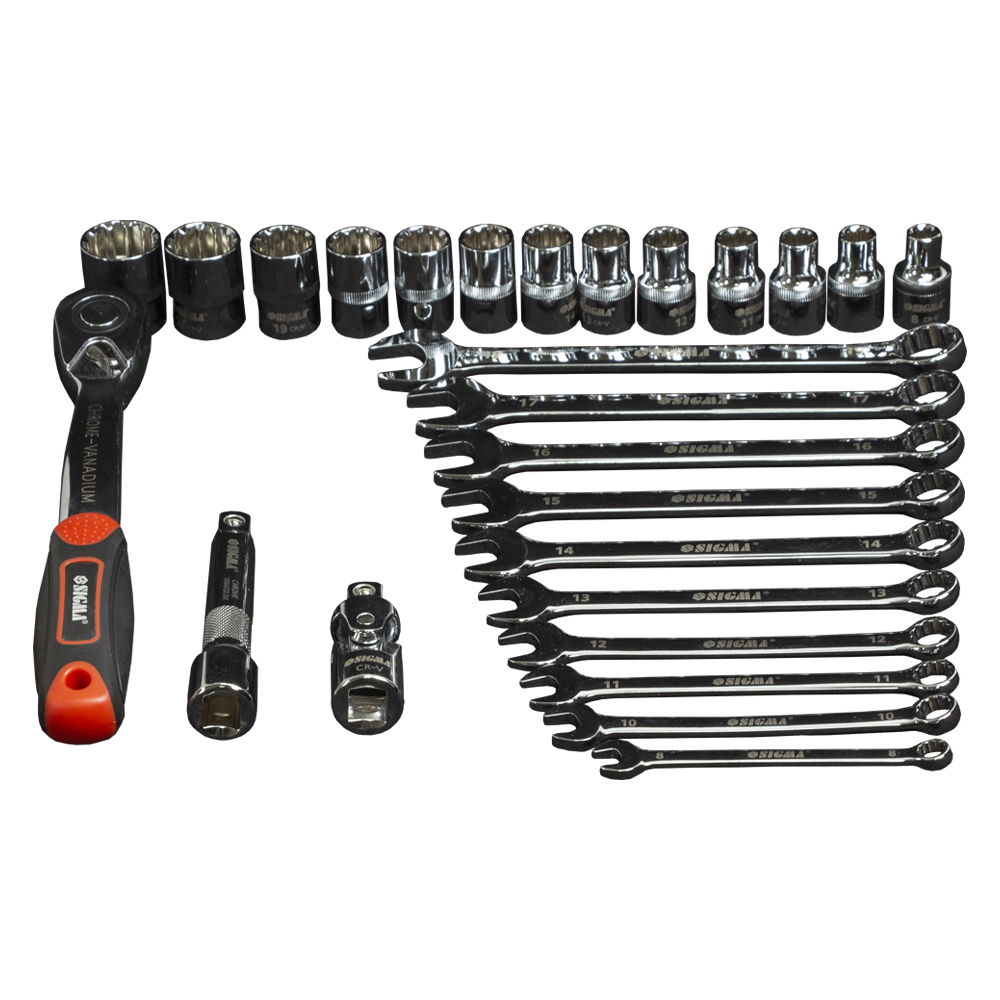 Набір насадок торцевих Ultra 1/2" + аксесуари 26 шт CrV Taiwan (700026z)