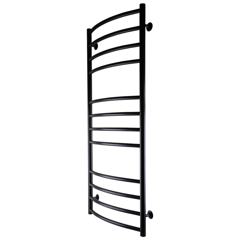 Рушникосушарка UNIO LDE W 1200-500-12 BLK Драбинка Дуга Еліт чорна (21553)