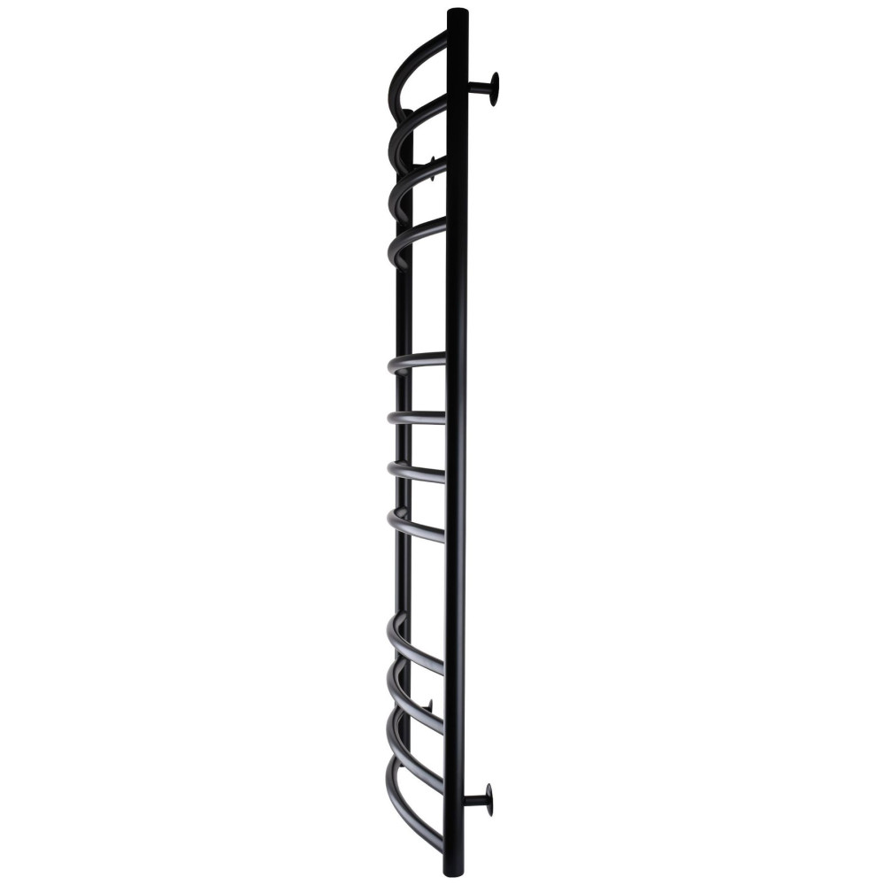 Рушникосушарка UNIO LDE W 1200-500-12 BLK Драбинка Дуга Еліт чорна (21553)