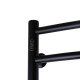 Рушникосушарка UNIO LDE EL 1200-500-12 BLK Драбинка Дуга Еліт чорна (21554)