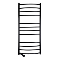 Рушникосушарка UNIO LDE EL 1200-500-12 BLK Драбинка Дуга Еліт чорна (21554)