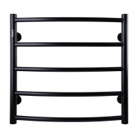 Рушникосушарка UNIO LD W 500-500-5 BLK Драбинка Дуга чорна (21613)