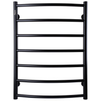 Полотенцесушитель UNIO LD W 700-500-7 BLK Лестница Дуга черная (21614)