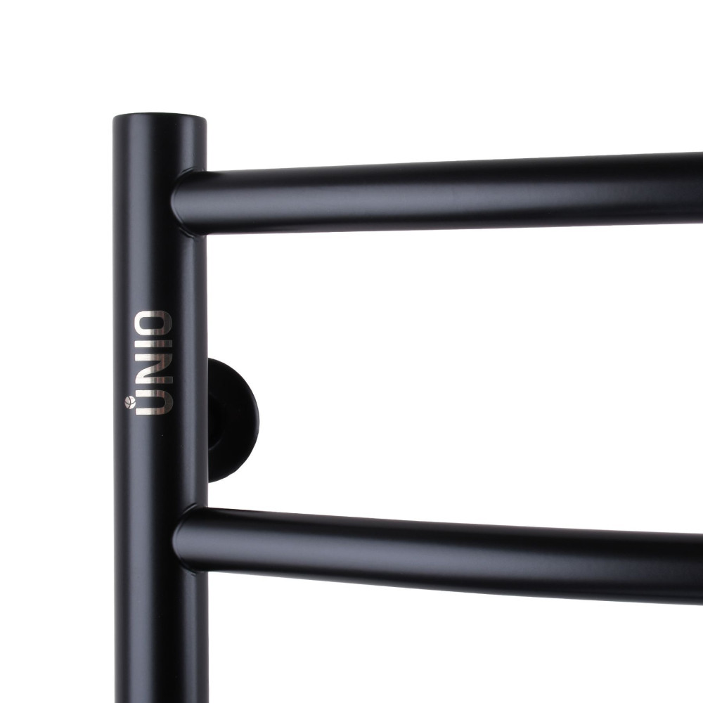 Полотенцесушитель UNIO LD W 700-500-7 BLK Лестница Дуга черная (21614)