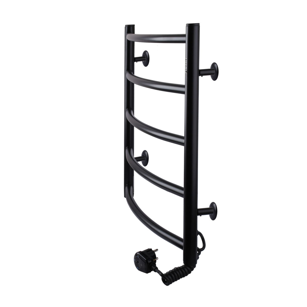 Рушникосушарка UNIO LD ER 500-500-5 BLK Драбинка Дуга електро чорна (21667)