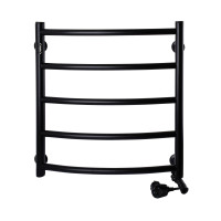 Рушникосушарка UNIO LD ER 500-500-5 BLK Драбинка Дуга електро чорна (21667)