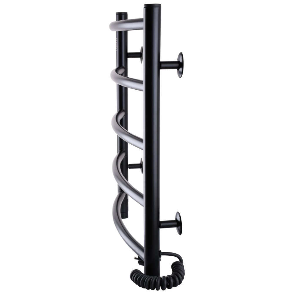 Рушникосушарка UNIO LD ER 500-500-5 BLK Драбинка Дуга електро чорна (21667)