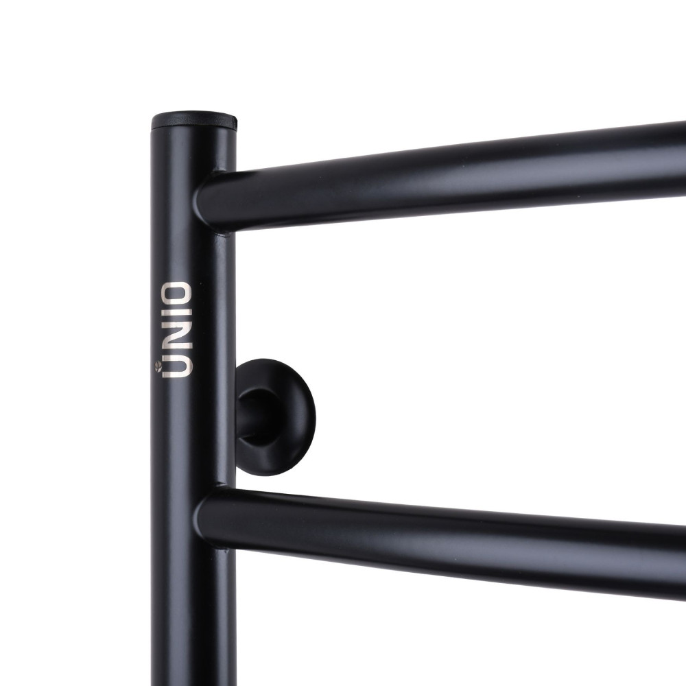 Рушникосушарка UNIO LD EL 700-500-7 BLK Драбинка Дуга електро чорна (21668)