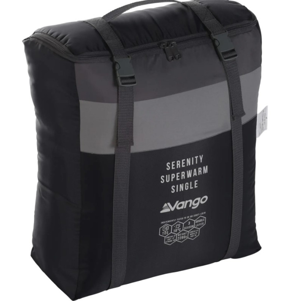 Спальний мішок Vango Serenity Superwarm Single/-3°C Shadow Grey Left (SBQSERENIS32S7H)