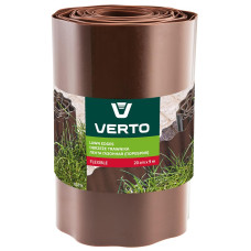 Газонный бордюр Verto 20x900 см Коричневый 15G515