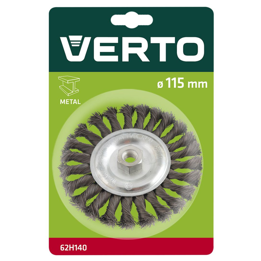 Щетка дисковая Verto 115 мм 62H140