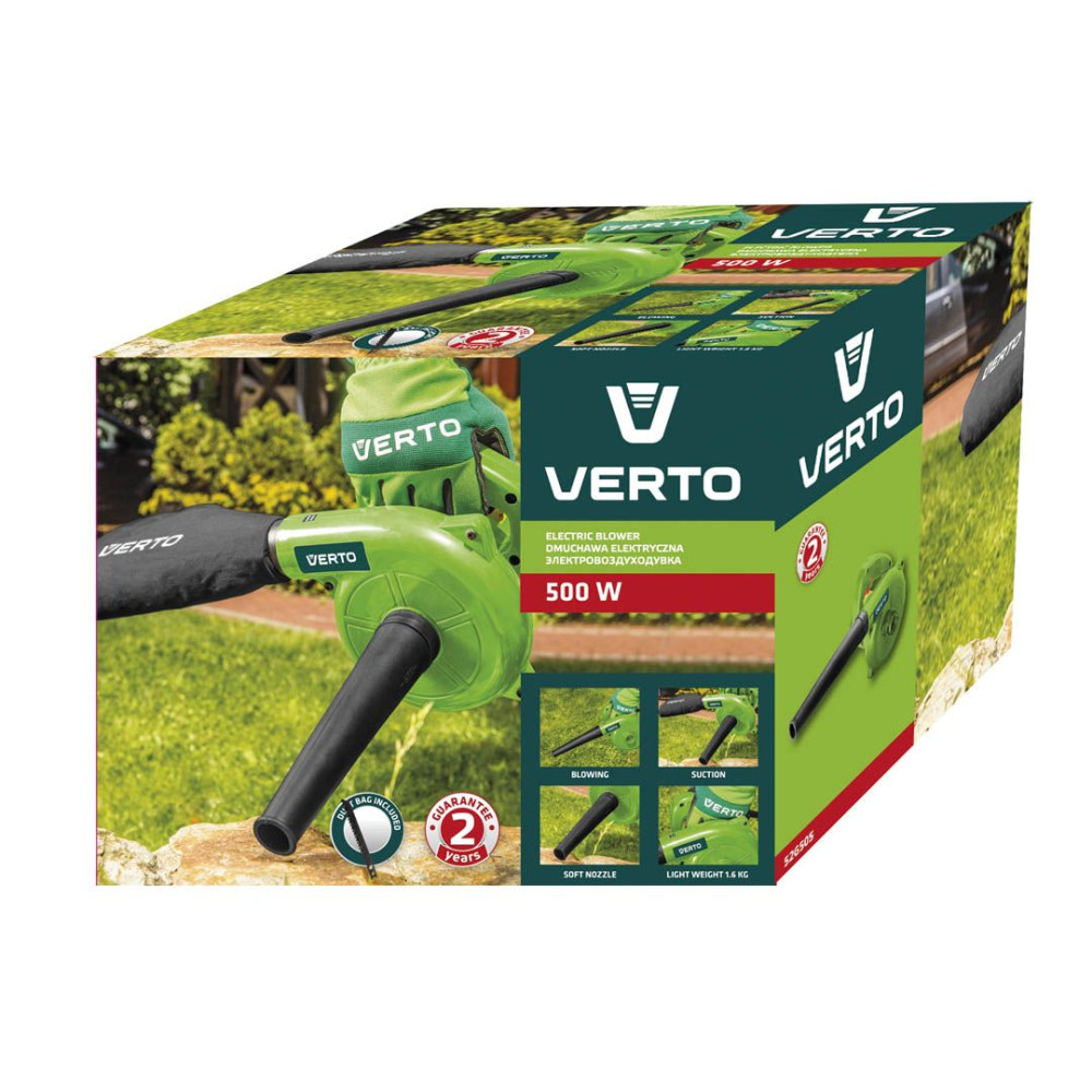 Повітродув Verto 500 Вт 52G505