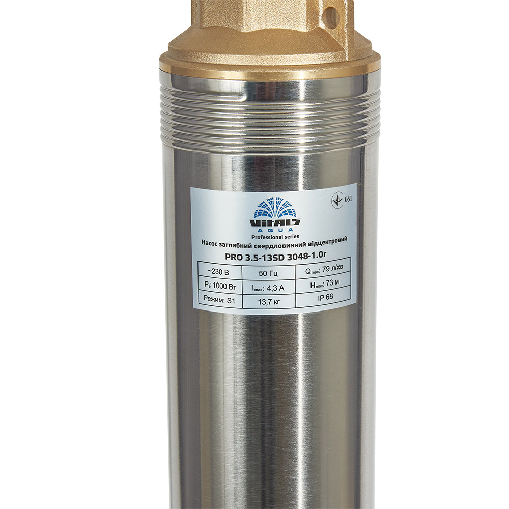 Свердловинний насос Vitals Aqua PRO 3.5-13SD 3048-1.0r