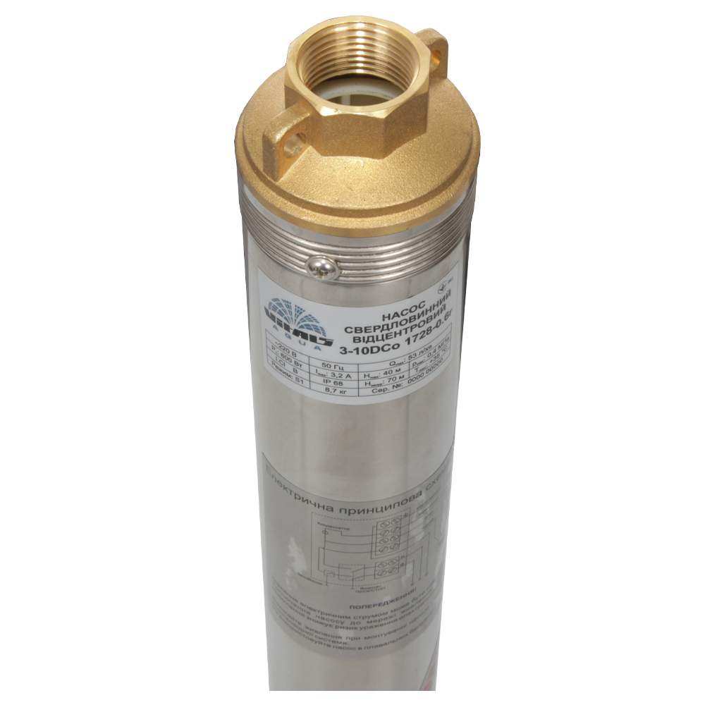 Свердловинний насос Vitals Aqua 3-10DCo 1728-0.6r
