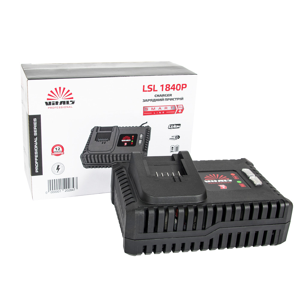 Зарядний пристрій для акумуляторів Vitals Professional LSL 1840P SmartLine