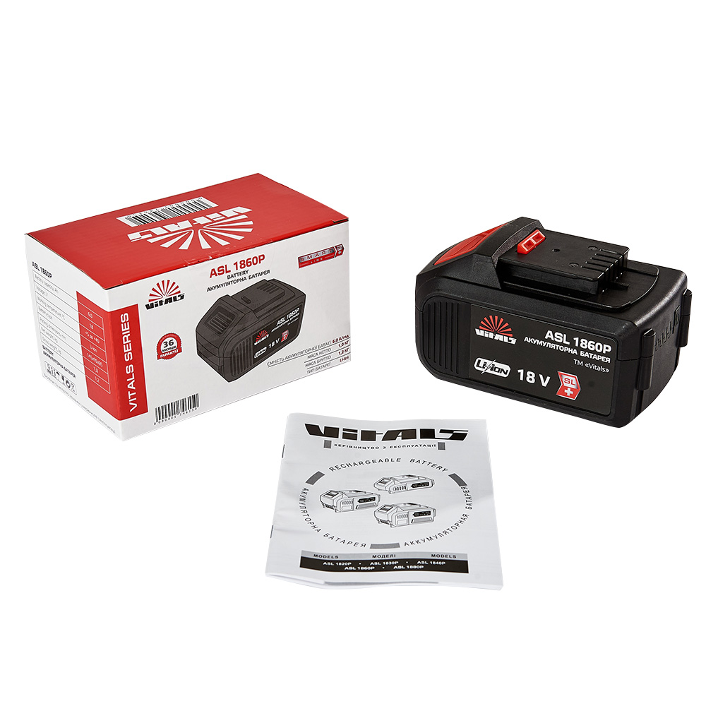 Батарея акумуляторна Vitals ASL 1860P SmartLine