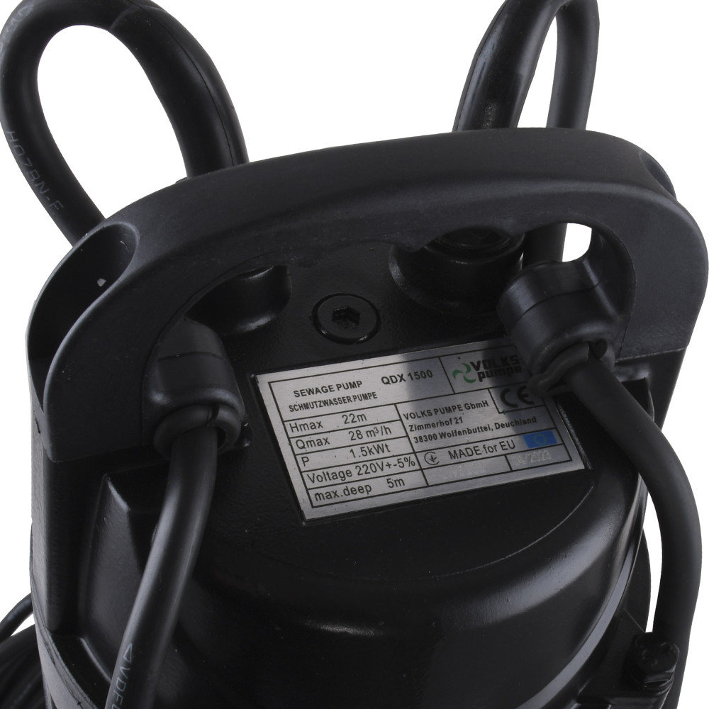 Дренажный насос VOLKS pumpe QDX1500 1,5кВт (25916)