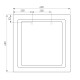 Дзеркало VOLLE 60x60 c LED-підсвіткою