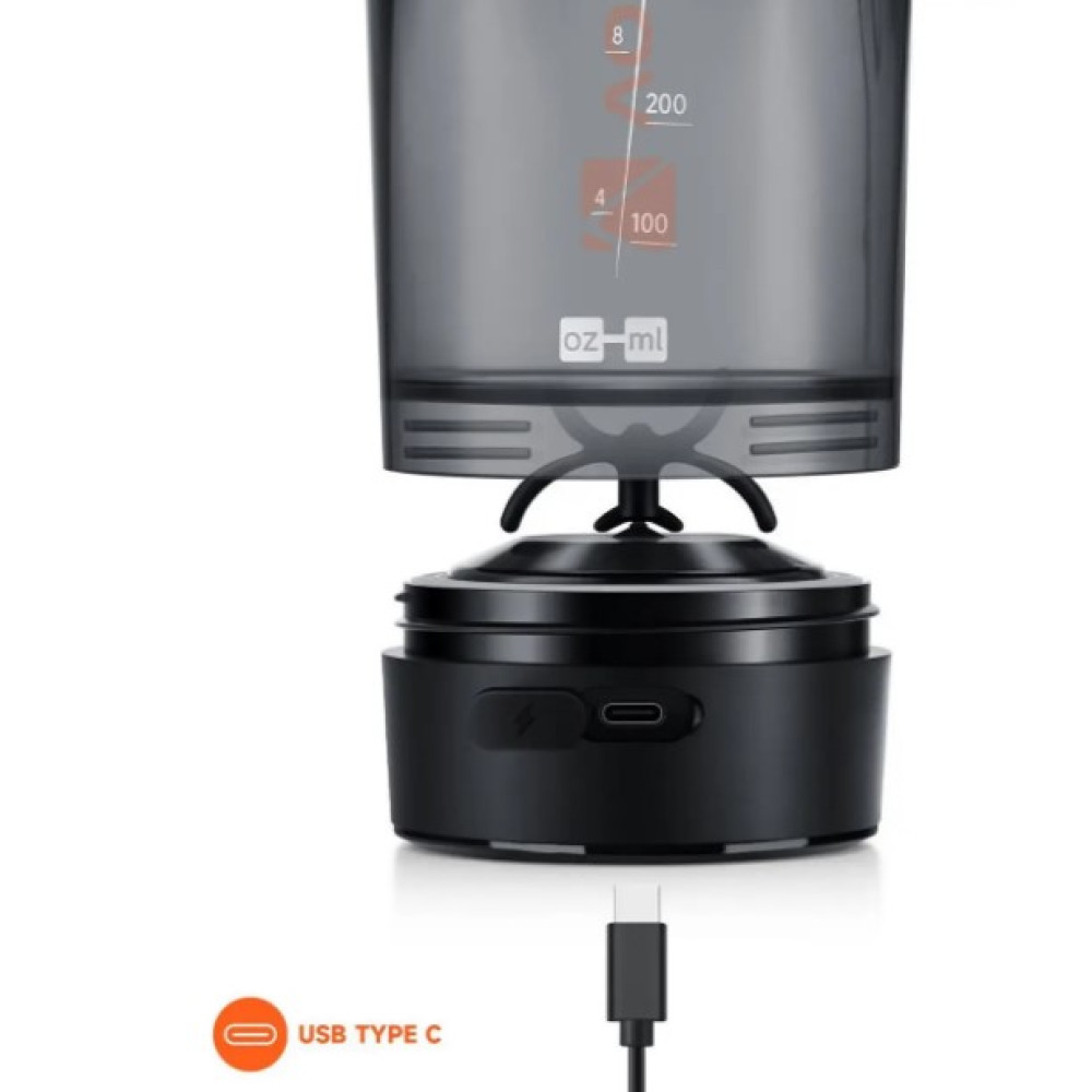 Шейкер спортивный электрический VOLTRX Gallium 600 мл Tritan Orange (Gallium_Orange)