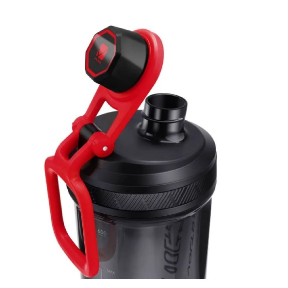 Шейкер спортивный электрический VOLTRX Gallium 600 мл Tritan Red (Gallium_Red)