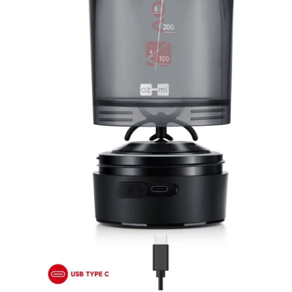 Шейкер спортивный электрический VOLTRX Gallium 600 мл Tritan Red (Gallium_Red)