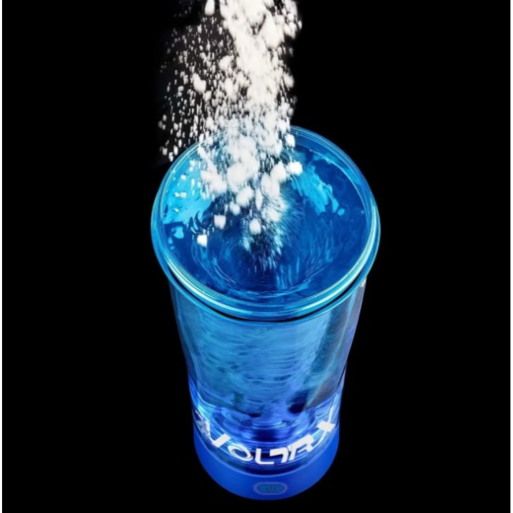 Шейкер спортивный электрический VOLTRX VortexBoost 600 мл. Tritan Blue (Vortex_Blue)