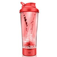 Шейкер спортивний електричний VOLTRX VortexBoost 600 мл Tritan Red (Vortex_Red)