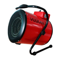 Електрична теплова гармата Vulkan 5,0 кВт, площа обігріву 60 кв.м., червоний, підлоговий, (SL-TSE-50G)