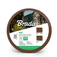 Стрічка огороджувальна Bradas 4,75 см х 50 м 1200 г/м2 коричневий TOB120047550BRL