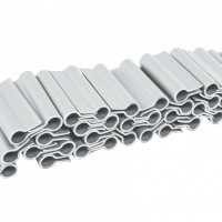 Клипсы для ограждающих лент Bradas SOLID 4,75 см светло-серые 40 шт TOBKS4740LGY