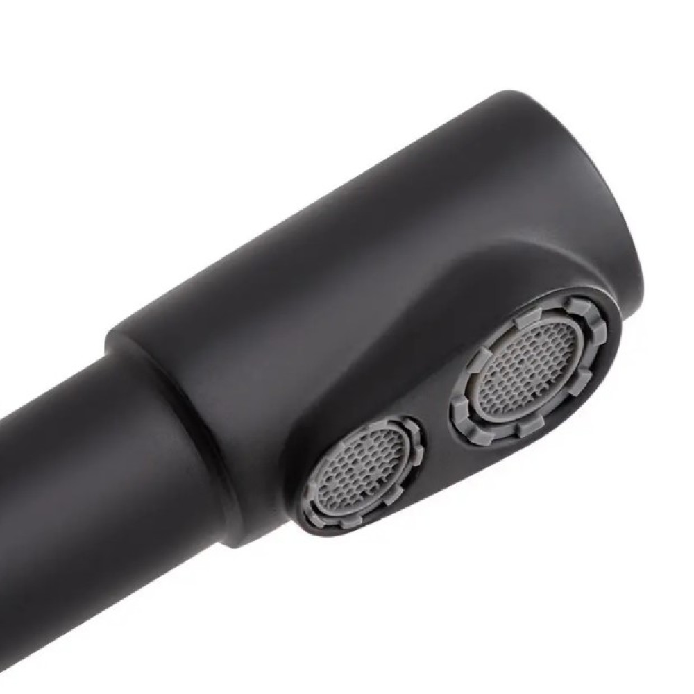 Змішувач для кухні WEZER з підлкюченням до фільтру PRO4C-02-BLACK
