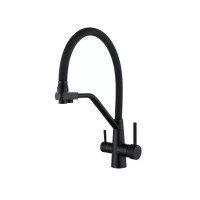 Смеситель для кухни WEZER с подключением к фильтру INX4A-08-BLACK
