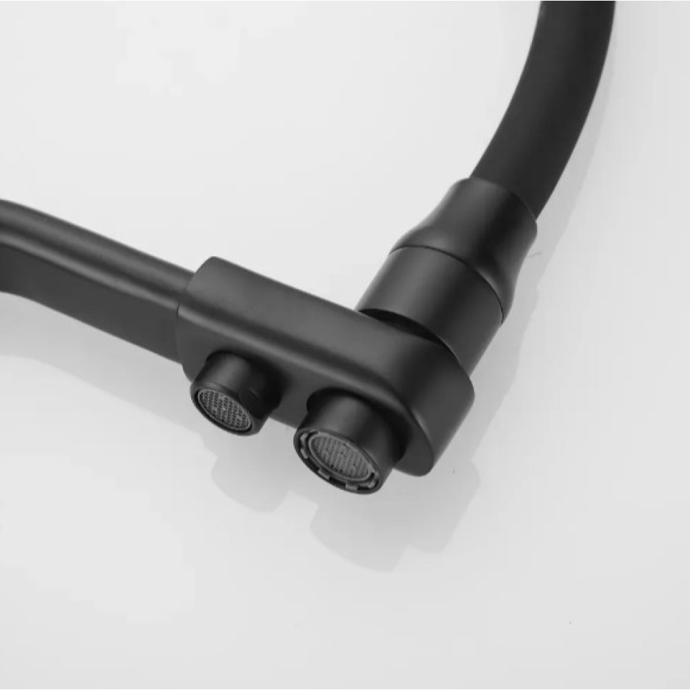 Змішувач для кухні WEZER з підлкюченням до фільтру INX4A-08-BLACK