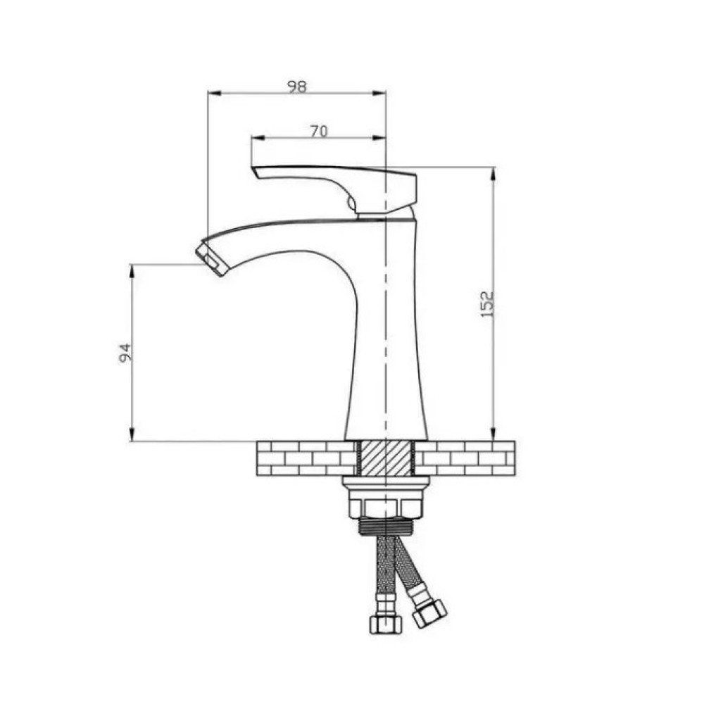 Змішувач для раковини WEZER FAB1