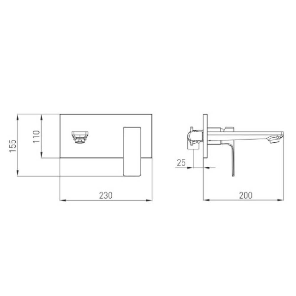 Змішувач для раковини WEZER PRO10A-02