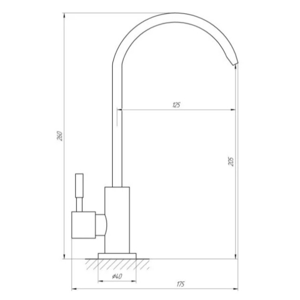 Кран-фасетка WEZER под фильтр EKO4F-13