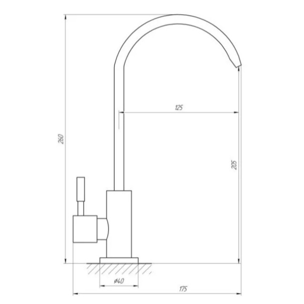 Монокран для кухни WEZER EKO4F-13-BLACK