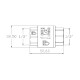 Зворотний клапан SD Forte 1/2" SF240NW15