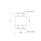 Зворотний клапан SD Forte 1" EURO SF247W25