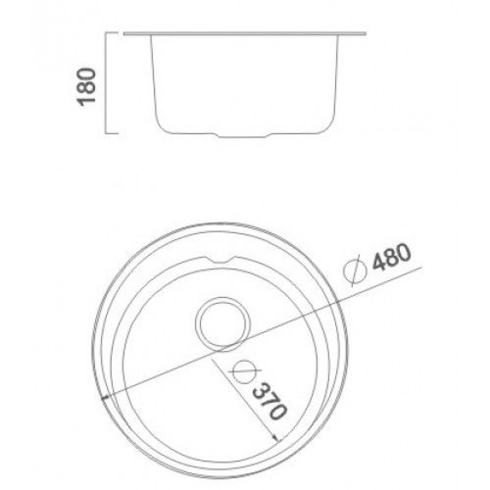 Мийка кухонна HAIBA 440 polish (HB0526)