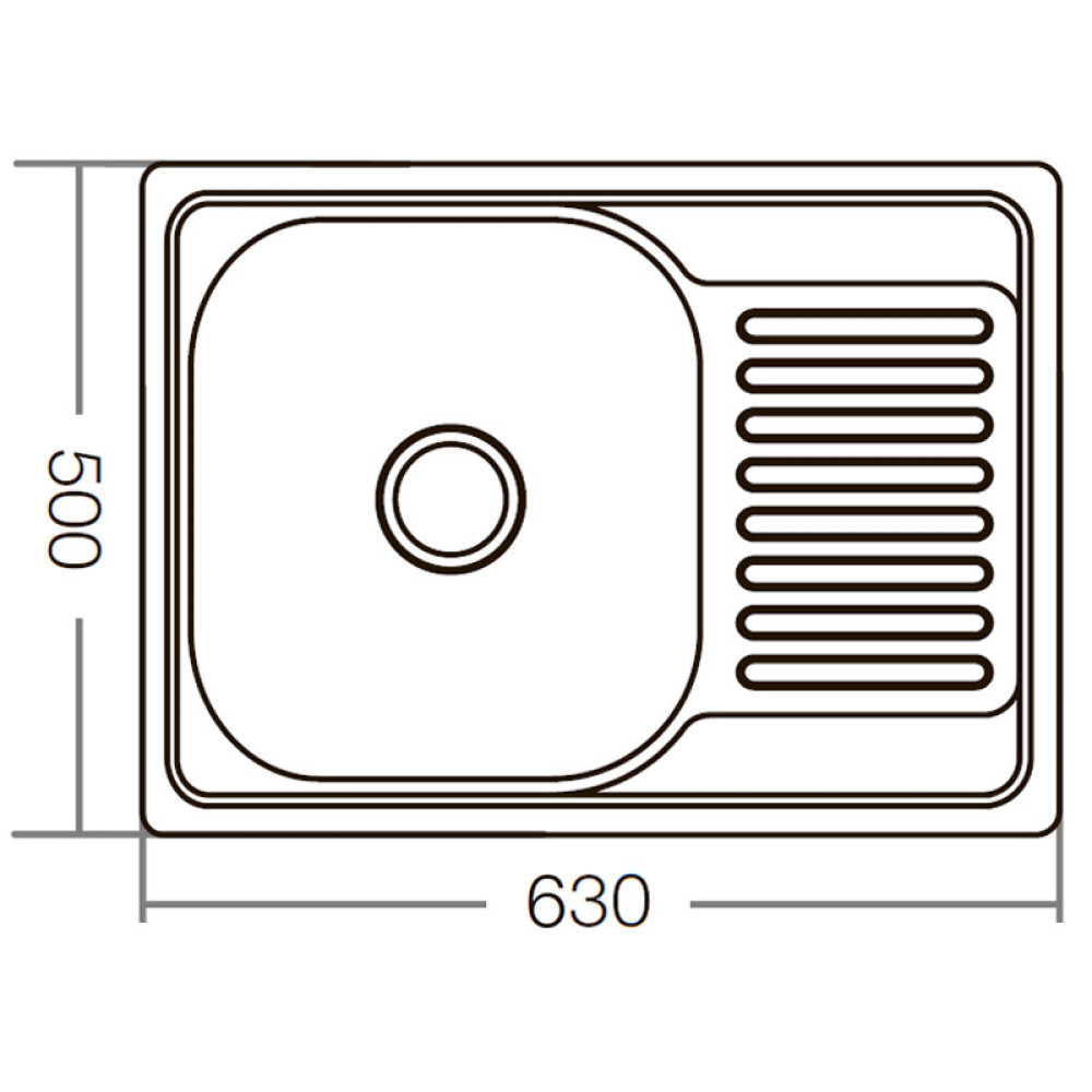 Мойка кухонная ZERIX Z6350-06-160D decor (ZM0562)