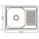 Мойка кухонная ZERIX Z6350-06-160D decor (ZM0562)