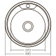 Мойка кухонная ZERIX Z490-06-180E satin (ZX1582)