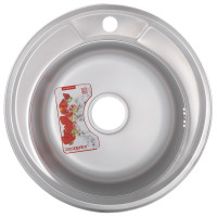 Мойка кухонная ZERIX Z490-06-180E satin (ZX1582)